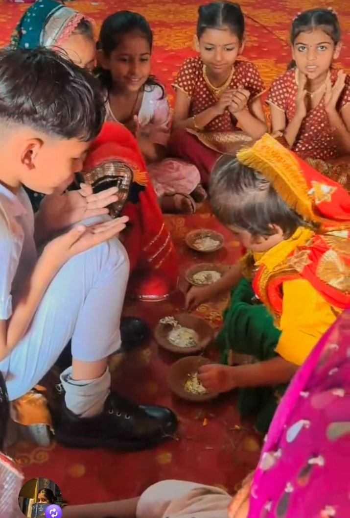 Young children during a classroom activity