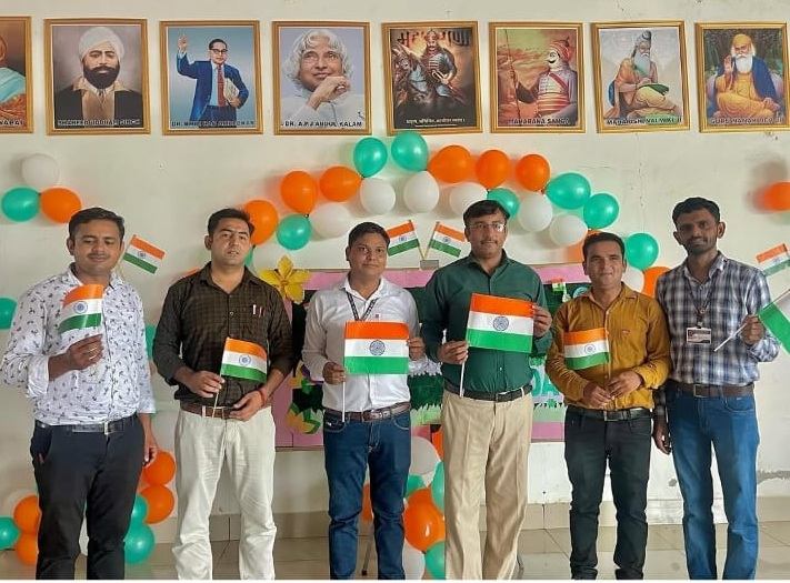 Staff celebrating Independence Day