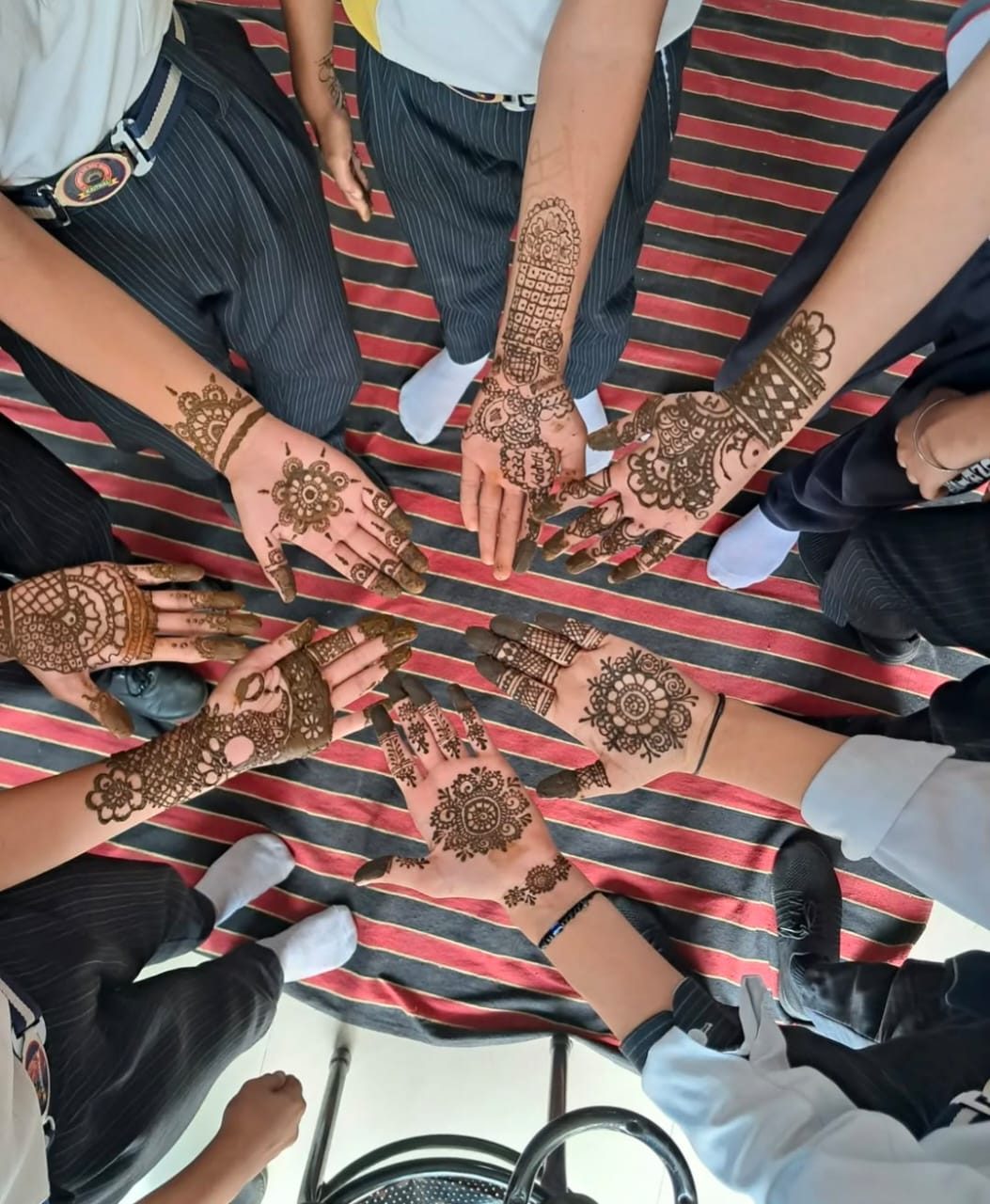 Mehndi designs by students