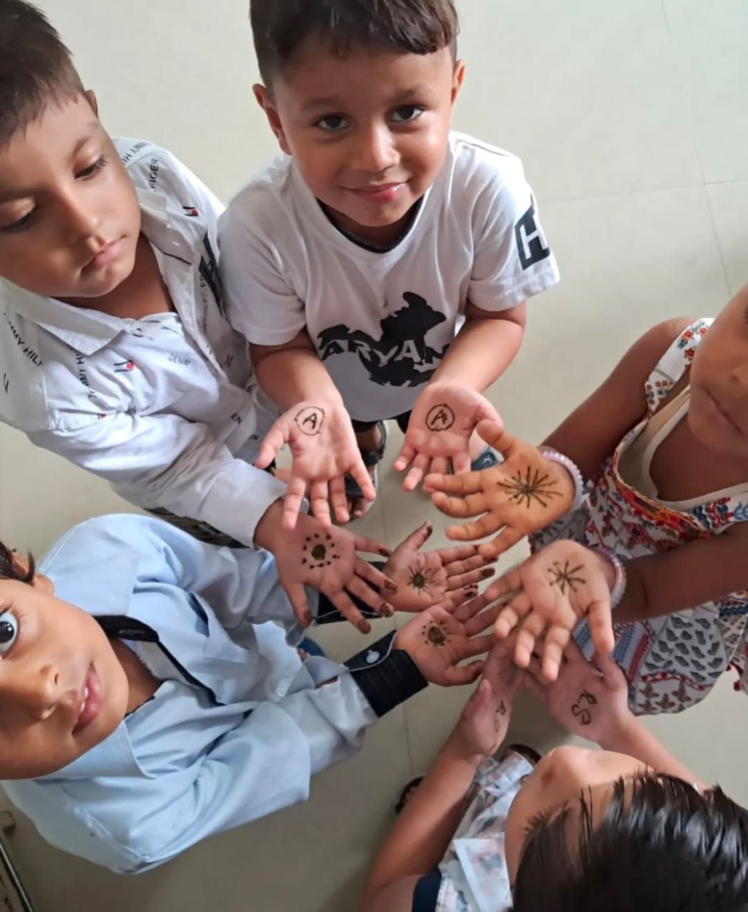 Little hands with mehndi