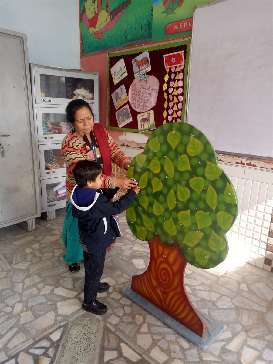 Activity-based learning in the pre-primary wing