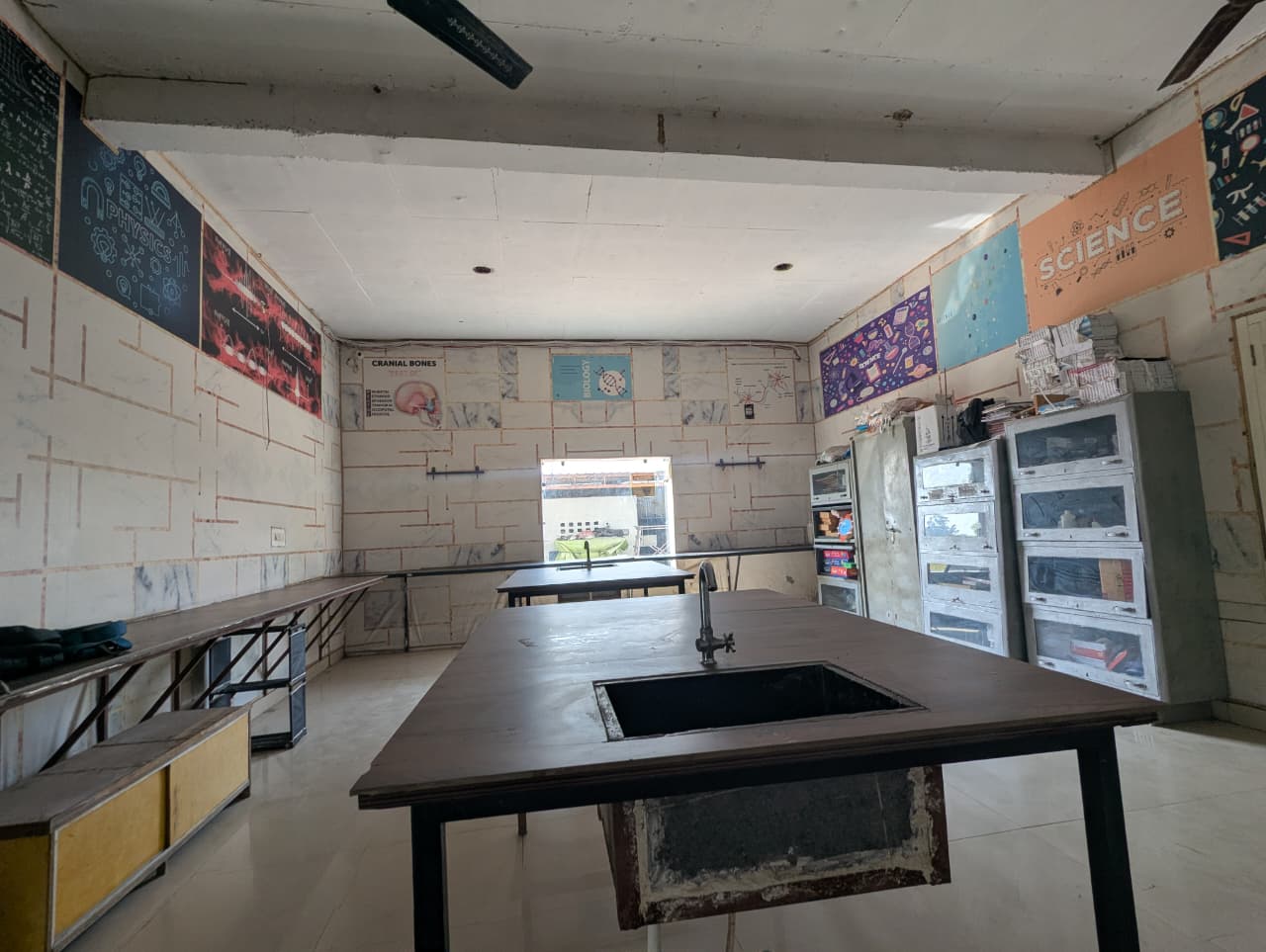 Science laboratory at Sun Rise School