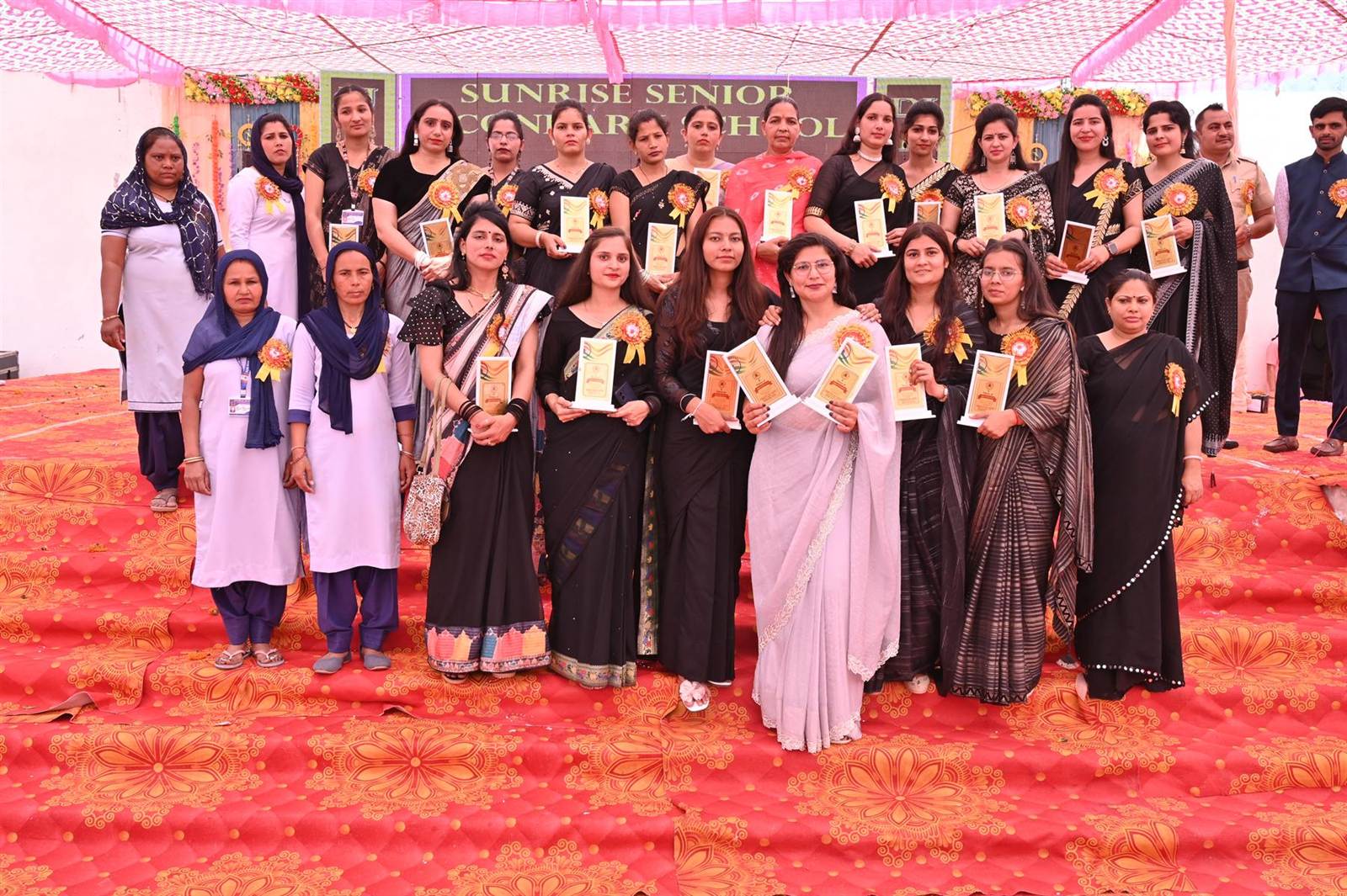 Faculty members at the annual function